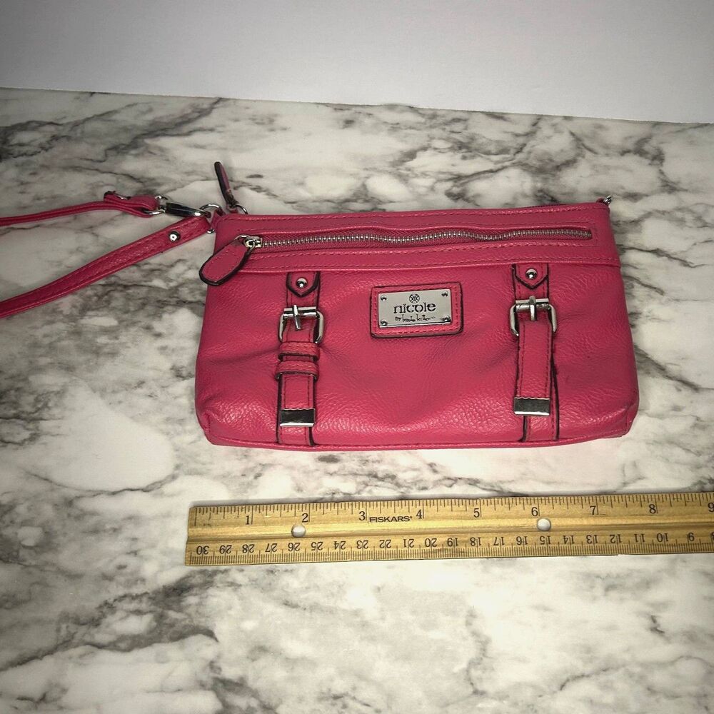 Nicole by Nicole Miller Wristlet Wallet Pink Coin Purse